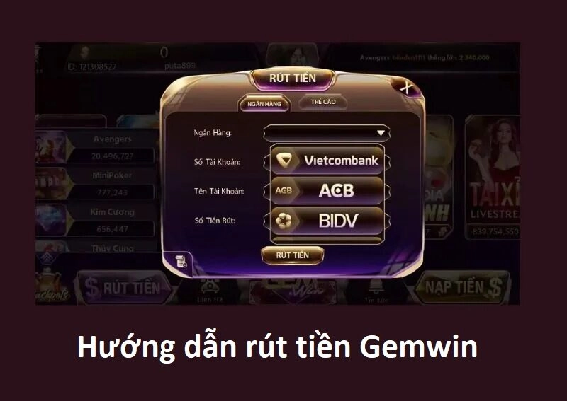 Hướng dẫn rút tiền Gemwin nhanh chóng và bảo mật